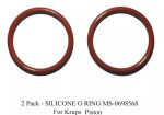 2 Pack - MS-0698568 Silicone Seal O-ring for Krups Piston