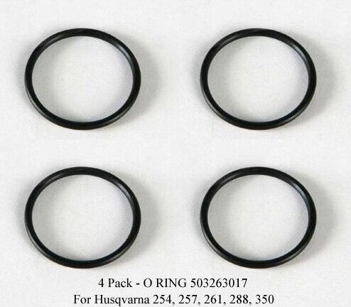 4 Pack O RING 503263017 for Husqvarna Chainsaw Fuel Cap 254, 257, 261, 288, 350 4 Pack O RING 503263017 for Husqvarna Chainsaw Fuel Cap 254, 257, 261, 288, 350