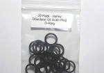 20 Pack - Harley Davidson Oil Drain Plug O-Ring (Upgraded FKM Material)