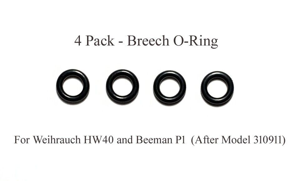Breech O-Ring for Weihrauch HW40, Beeman P1 - (After Model 310911) (4 Pack)