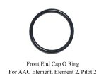 Front End Cap O-Ring for AAC Element, Element 2 & Pilot 2 Suppressor, Silencer