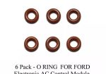 6 Pack O-Rings for Ford Electronic AC Control Module / Silicone Material