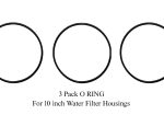 3-Pack 10-inch OR4 O-Rings for CCI-10-CLW water filter housings – compatible replacement seals for home and RV filtration systems