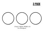 WHKF-C8 O-Ring Replacement for Whirlpool WHKF-C8 Water Filtration System – 3 Pack